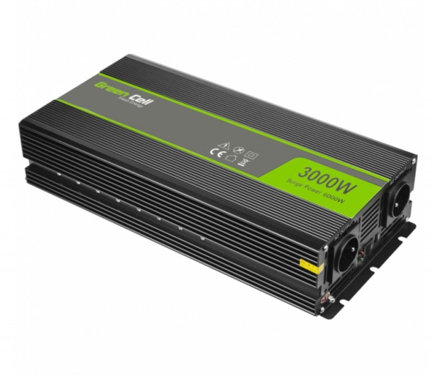 Green Cell Przetwornica napięcia 12V na 230V 3000W/6000W - 548226 - zdjęcie